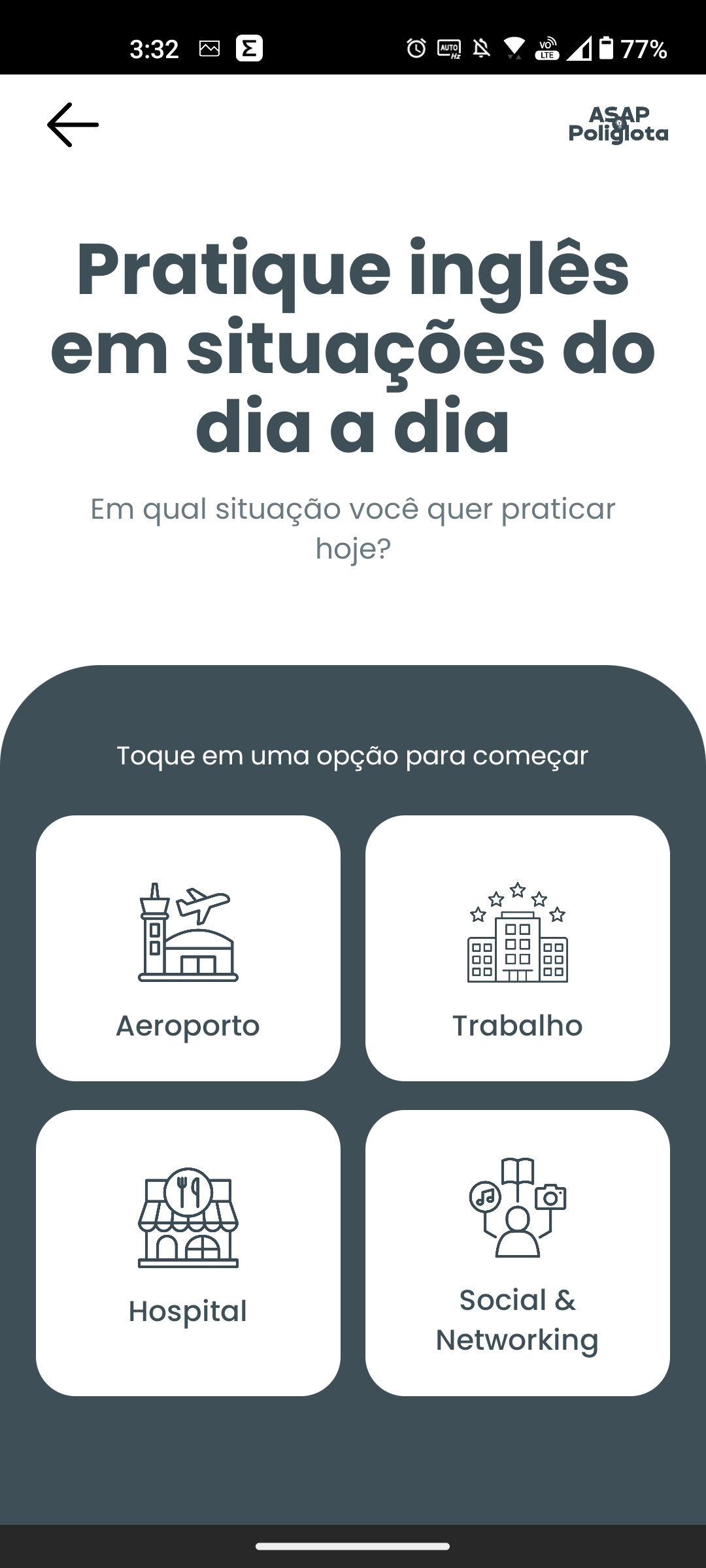 Scenario selection